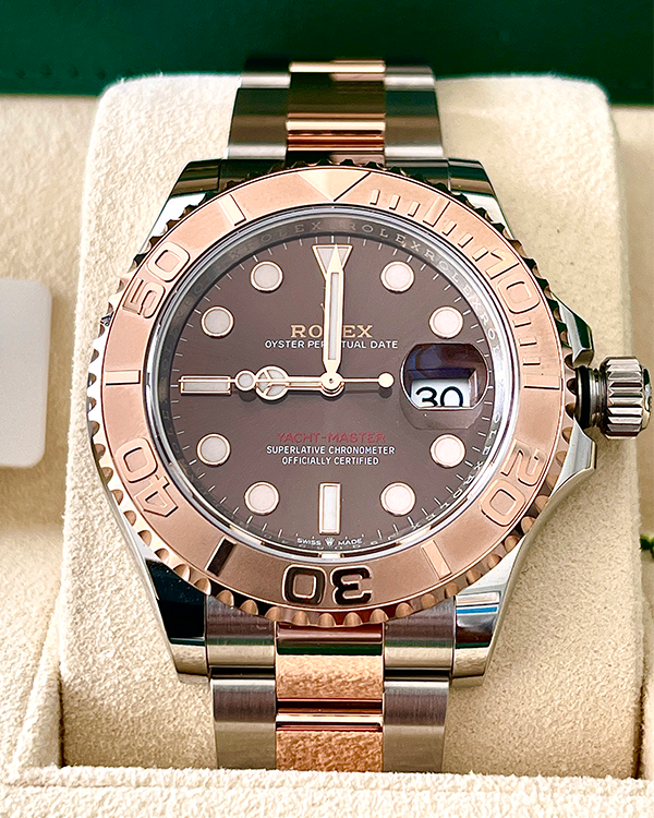 2022 Rolex Yacht- Master 40 Date Chocolate Dial Two-Tone Everose Gold –  Grailzee