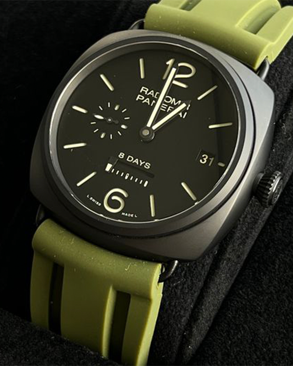 No Reserve Panerai Radiomir 8 Days Ceramic Black Dial PAM00384 Grailzee