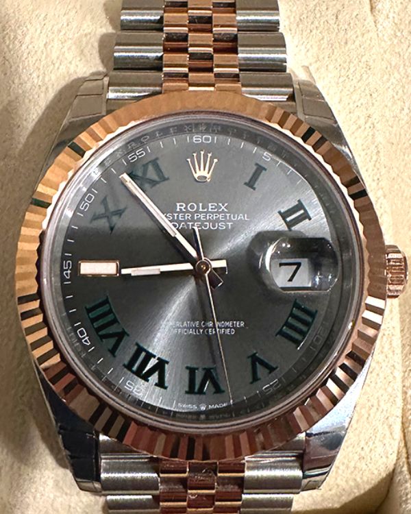 Datejust 41 grey on sale dial