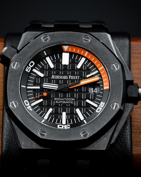 2013 Audemars Piguet Royal Oak Offshore Diver 42MM Black Dial Rubber S ...