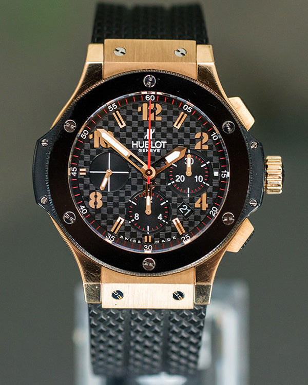 Hublot Big Bang 18K Rose Gold Ceramic Black Dial Automatic Watch