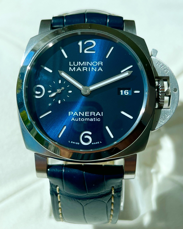 2022 Panerai Luminor Marina Steel Blue Dial PAM01313 Grailzee