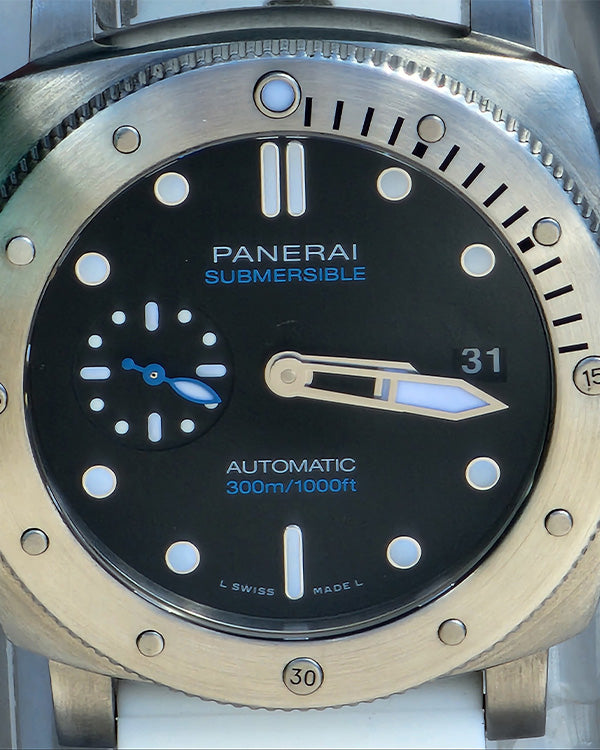 2019 Panerai Submersible Steel Black Dial PAM00973 Grailzee