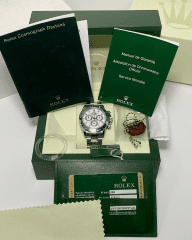 Example photo documenting the serial number and papers