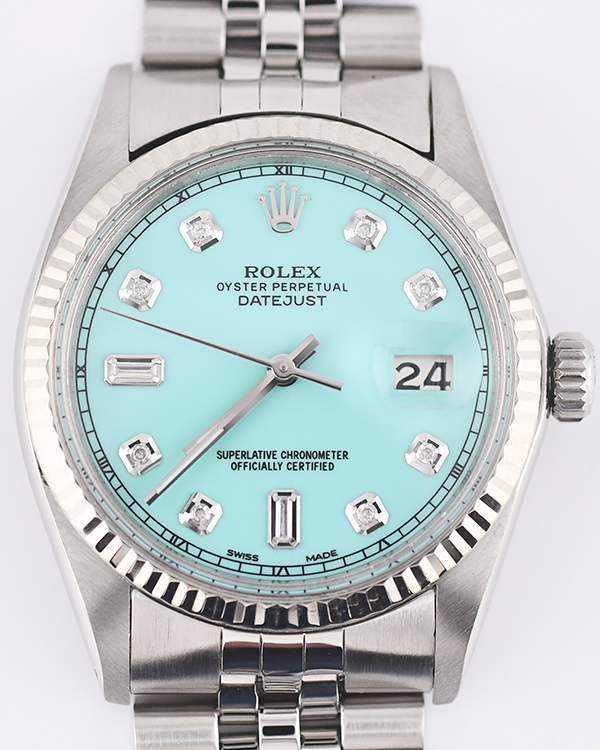 Rolex Datejust 36MM Aftermarket Blue Dial Jubilee Bracelet (16014)