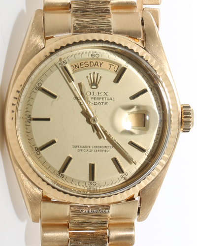 Rolex Day-Date 36MM Champagne Dial Yellow Gold President Bracelet (18038)