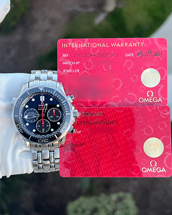Omega 5437 2021 Omega Seamaster Diver 300M 44MM Black Dial Steel Bracelet (212.30 ...