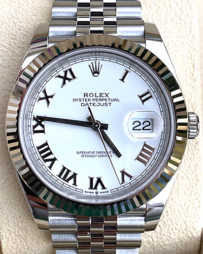 2024 Rolex Datejust 41MM White Dial Jubilee Bracelet (126334)