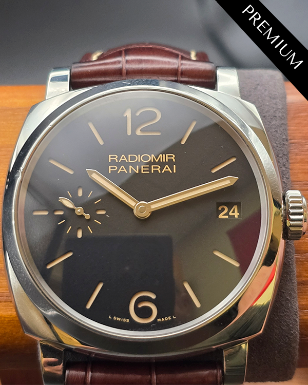 No Reserve - 2017 Panerai Radiomir 1940 3 Days 47MM Black Dial Leather Strap (PAM00514)