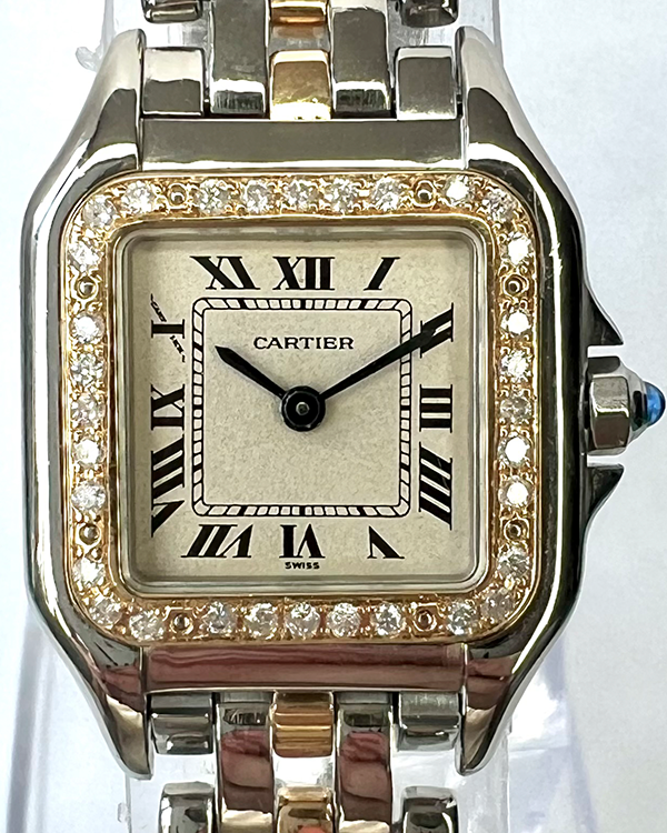 Cartier Panthère De Cartier 23MM Quartz Cream Dial Two-Tone Bracelet (1057917)