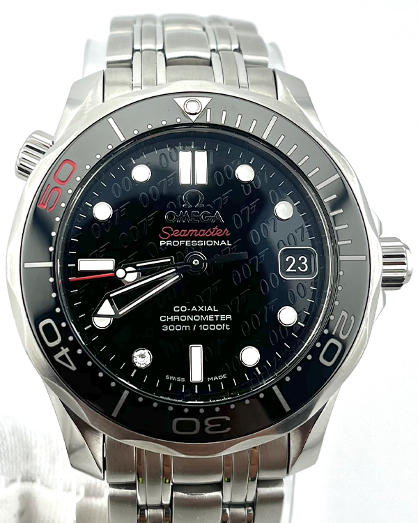 Omega Seamaster Diver 300M "James Bond 50th anniversary" 36.25MM Black Dial Steel Bracelet (212.30.36.20.51.001)