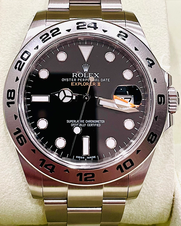 2013 Rolex Explorer II 42MM Black Dial Oyster Bracelet (216570)