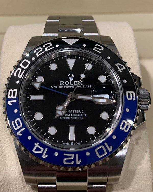 2023 Rolex GMT-Master II "Batman" 40MM Black Dial Oyster Bracelet (126710BLNR)