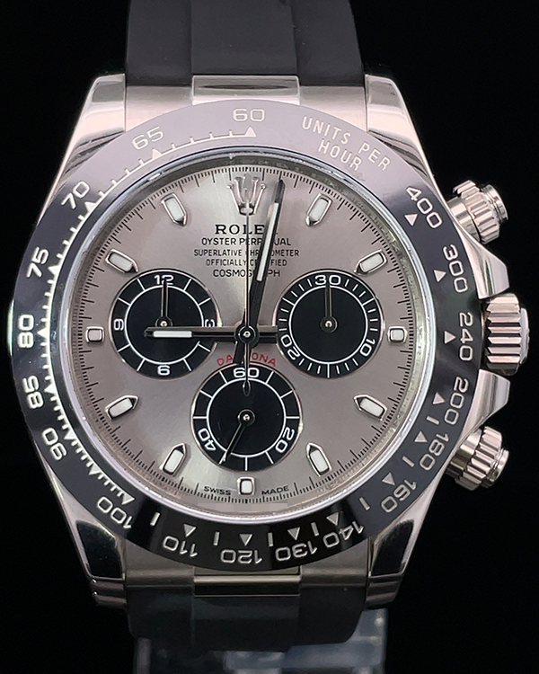 2024 Rolex Cosmograph Daytona 40MM Silver Dial Oysterflex Strap (116519LN)