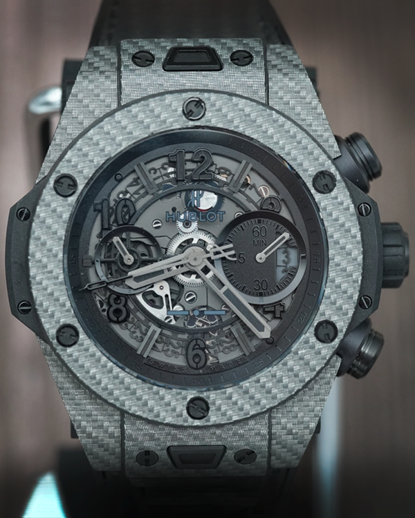 2015 Hublot Big Bang Unico "Italia Independent" L.E. 45MM Skeleton Dial Textile/Rubber Strap (411.YT.1110.NR.ITI15)