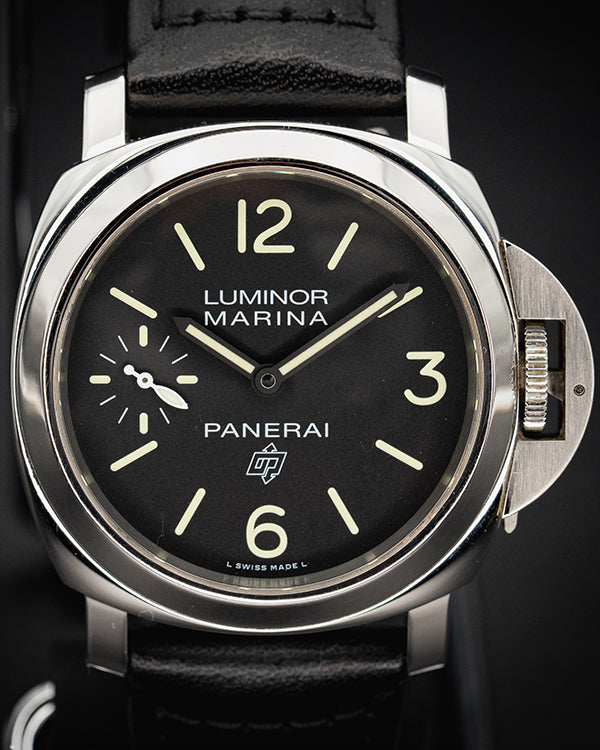 No Reserve - 2018 Panerai Luminor Marina 44MM Black Dial Leather Strap (PAM00776)