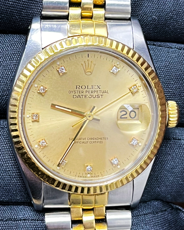 Rolex Datejust 36MM Champagne Dial Two-Tone Jubilee Bracelet (16013)