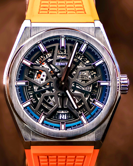 Zenith Defy Classic 41MM Skeleton Dial Rubber Strap (95.9000.670)