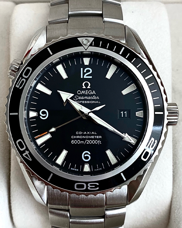 No Reserve - 2011 Omega Seamaster Planet Ocean 45.5mm Black Dial Steel Bracelet (2200.50.00)