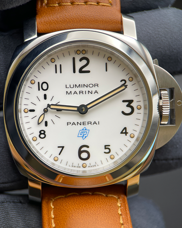 2017 Panerai Luminor Marina 44MM White Dial Leather Strap (PAM00660)