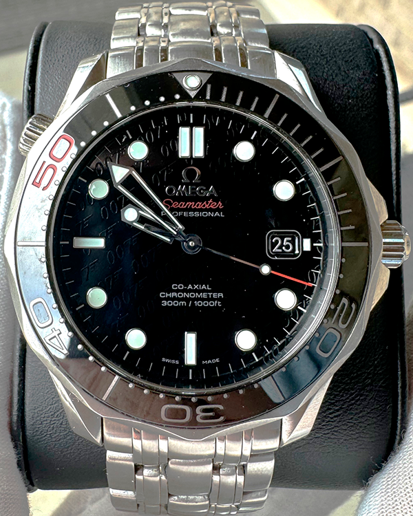 Omega Seamaster Diver 300M "James Bond 50th Anniversary" 41MM Black Dial Steel Bracelet (212.30.41.20.01.005)