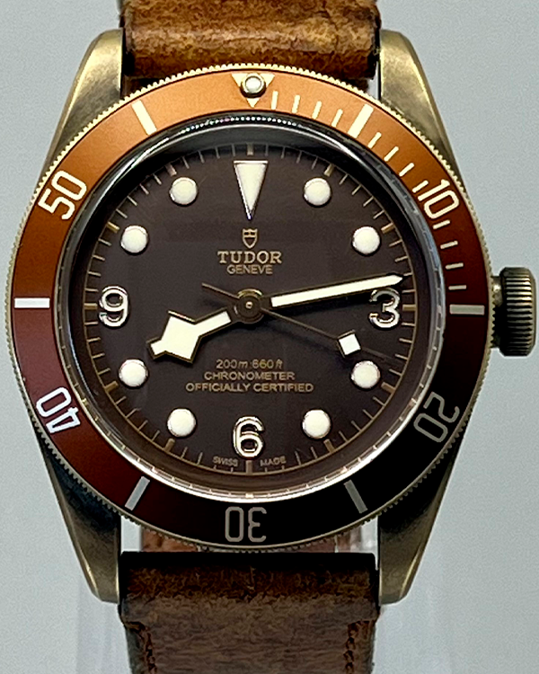 No Reserve - 2016 Tudor Heritage Black Bay Bronze 43MM Brown Dial Leather Strap (79250BM)