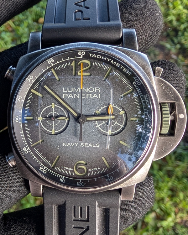 2024 Panerai Luminor Marina "Navy Seals" L.E. 44MM Grey Dial Rubber Strap (PAM01409)