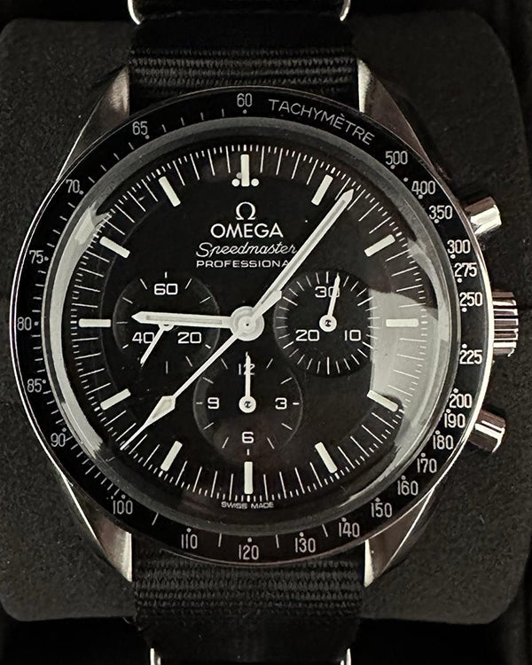 2023 Omega Speedmaster Professional Moonwatch Chronograph 42MM Black Dial Textile Strap (310.32.42.50.01.001)