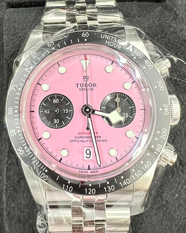 2024 Tudor Black Bay Chrono Special Edition 41MM Pink Dial Steel Bracelet (79360N)