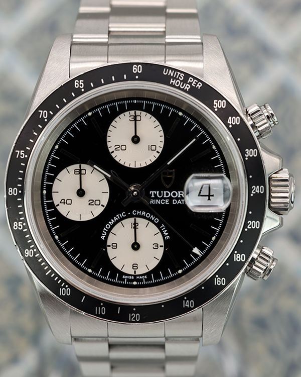 2002 Tudor Prince Date 40MM Black Dial Steel Bracelet (79260)