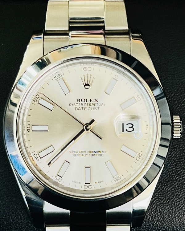 2016 Rolex Datejust II 41MM Silver Dial Oyster Bracelet (116300)