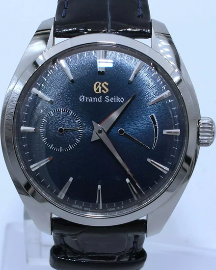 2019 Grand Seiko Elegance "Mt. Iwate" L.E. 39MM Blue Dial Leather Strap (SBGK005)
