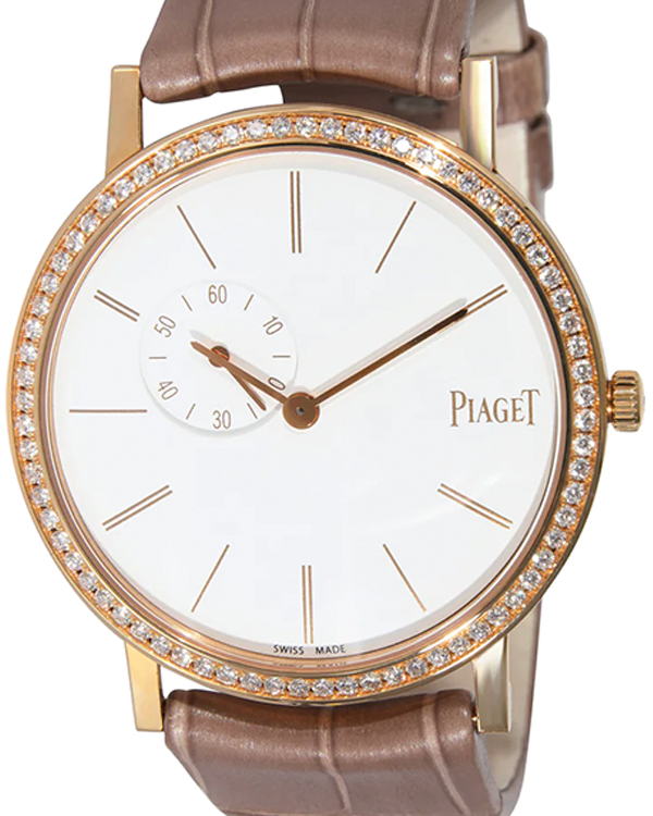 Piaget Altiplano Origin 34MM White Dial Leather Strap (GOA39107)