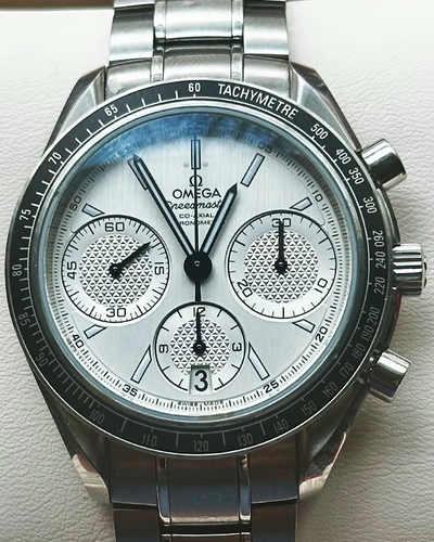 No Reserve - Omega Speedmaster Racing Co-Axial Chronograph 40MM Silver Dial Steel Bracelet (326.30.40.50.02.001)