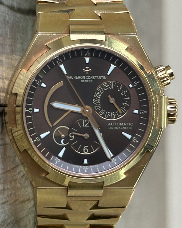 2006 Vacheron Constantin Overseas Dual Time 42mm Brown Dial Rose Gold Bracelet (47450/B01R-9229)