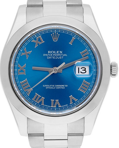 Rolex Datejust II 41MM Blue Dial Oyster Bracelet (116300)