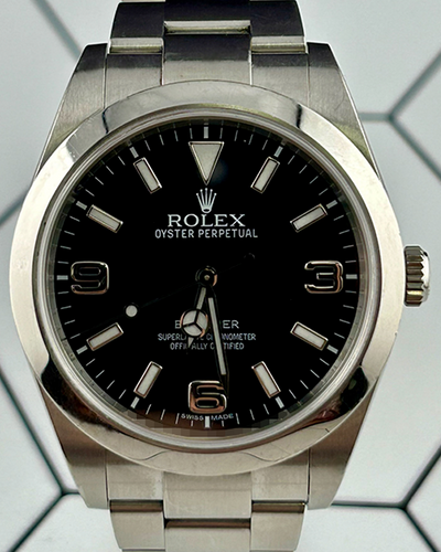 2011 (G Serial) Rolex Explorer 39MM Black Dial Oyster Bracelet (214270)