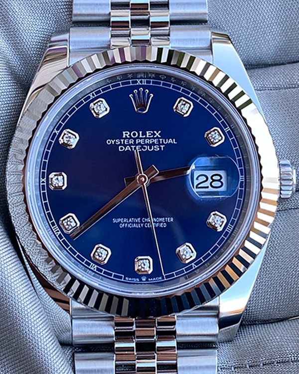 2024 Rolex Datejust 41MM Blue Dial Jubilee Bracelet (126334)