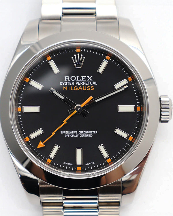 2008 Rolex Milgauss 40MM Black Dial Oyster Bracelet (116400)