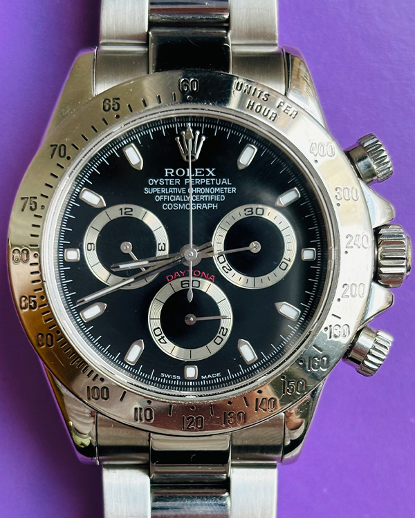 Rolex Cosmograph Daytona 40MM Black Dial Oyster Bracelet (116520)