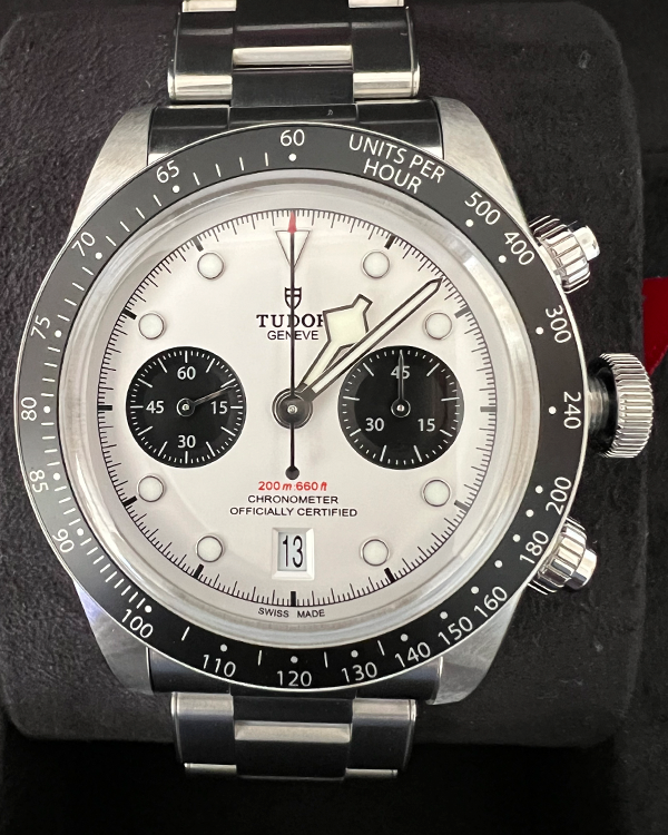 2021 Tudor Black Bay Chrono "Panda" 41MM White Dial Steel Bracelet (79360N)