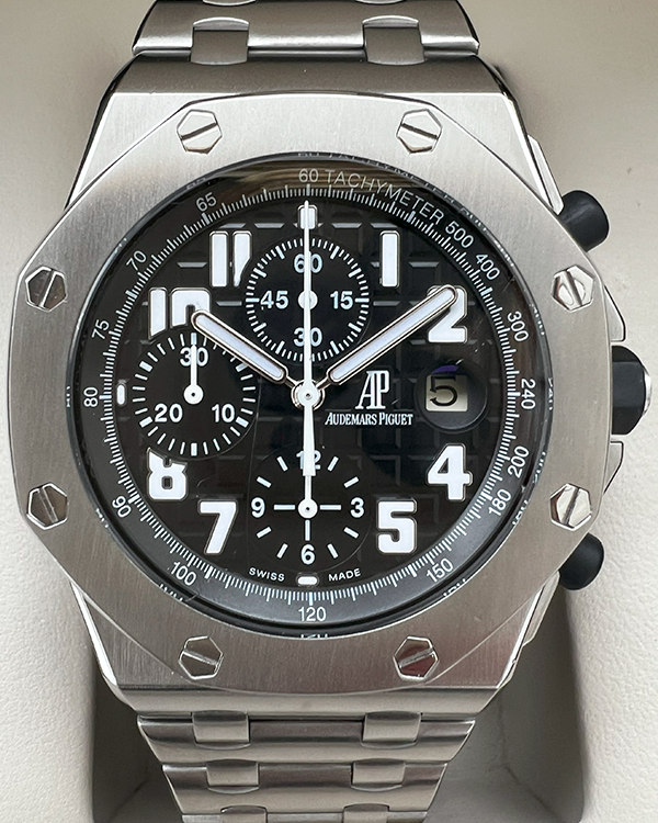 2010 Audemars Piguet Royal Oak Offshore 42MM Black Dial Steel Bracelet (26170ST.OO.1000ST.08)