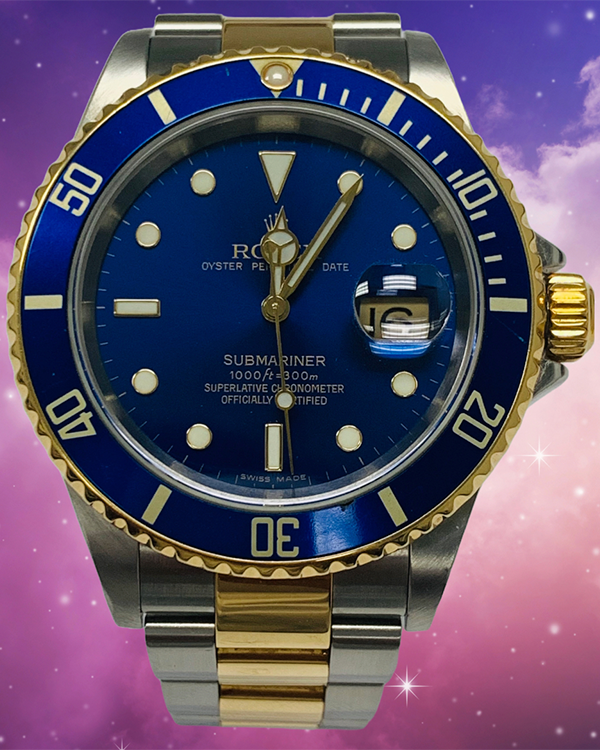 Rolex Submariner Date "Bluesy" 40MM Blue Dial Two-Tone  Oyster Bracelet (16613LB)