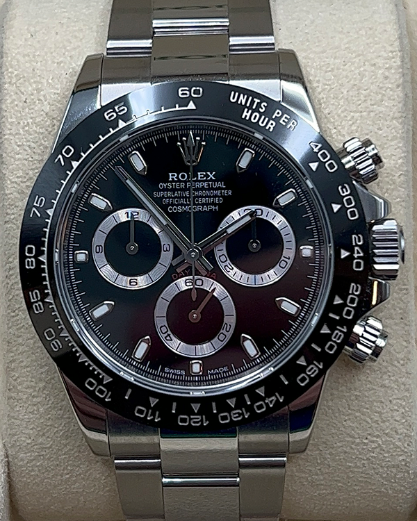 Rolex Cosmograph Daytona 40MM Black Dial Oyster Bracelet (116500)