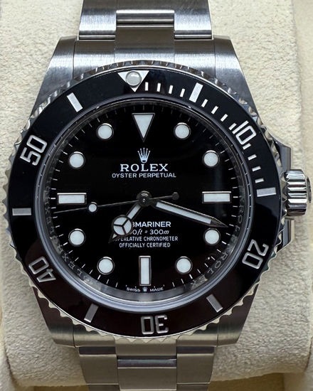 2024 Rolex Submariner No Date 41MM Black Dial Oyster Bracelet (124060)
