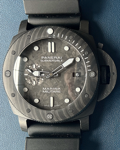 2019 Panerai Luminor Submersible 47MM Black Dial Rubber Strap (PAM00979)