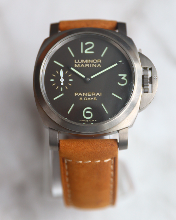 2015 Panerai Luminor Marina 8 Days Titanium Brown Dial (PAM00564)