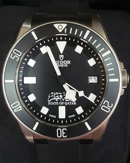 Tudor Pelagos "Qatar" S.E. 42MM Black Dial Aftermarket Rubber Strap (25600TN)