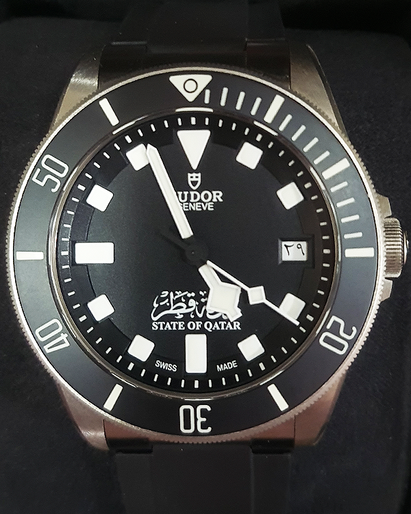 Tudor Pelagos "Qatar" S.E. 42MM Black Dial Aftermarket Rubber Strap (25600TN)