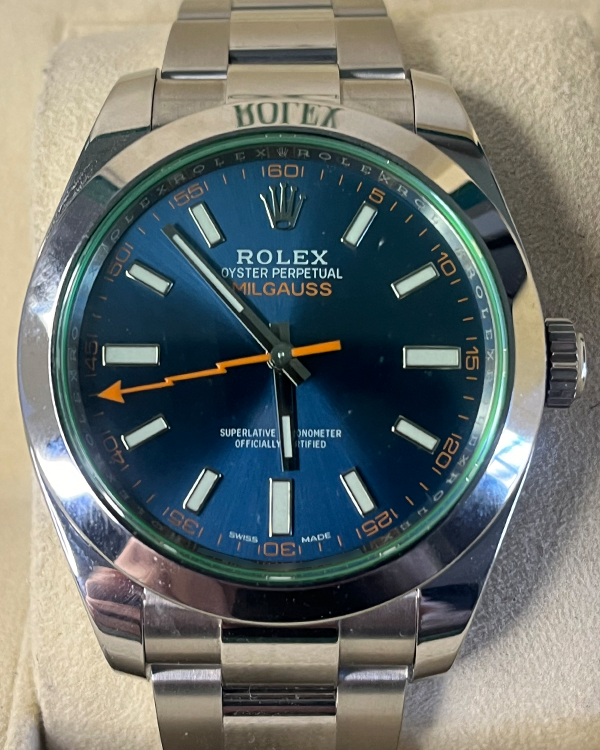 2019 Rolex Milgauss 40MM Blue Dial Oyster Bracelet (116400GV)